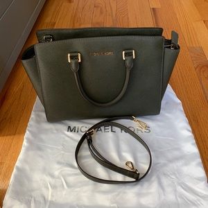 Michael kors Selma Saffino leather satchel